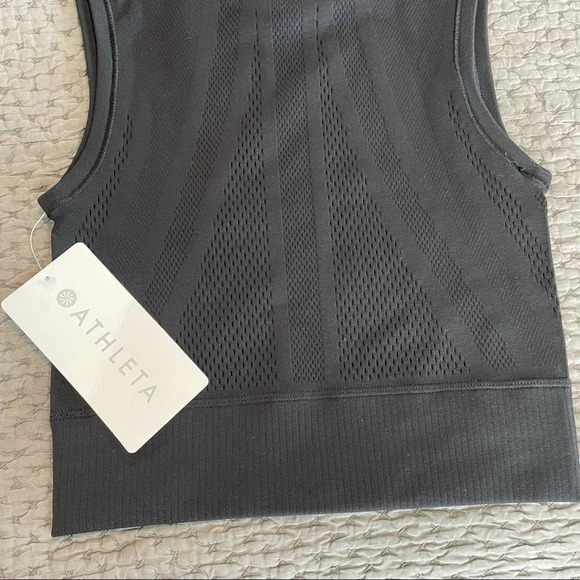 NWT Athleta Mudra Crop Tank in Black Size XXS/XS - Picture 10 of 12
